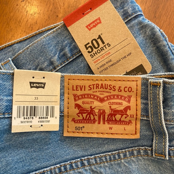 Levi's® Premium 501® ORIGINAL FIT HIGH RISE WOMEN'S SHORTS - Picture 7 of 9